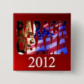 Profil-Ausschnitt-Kampagnen-Knopf Obama 2012 Button (Vorderseite)