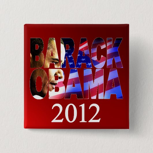 Profil-Ausschnitt-Kampagnen-Knopf Obama 2012 Button (Vorderseite)