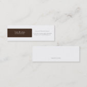 Profil |br der Visitenkarte-| Mini Visitenkarte (Vorne/Hinten)