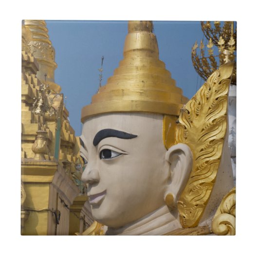 Profil der Buddha-Statue Fliese (Vorderseite)