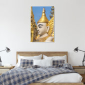Profil der Buddha-Statue Leinwanddruck (Insitu (Schlafzimmer))