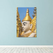 Profil der Buddha-Statue Leinwanddruck (Insitu (Holzboden))