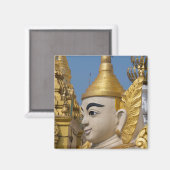 Profil der Buddha-Statue Magnet (Vorderseite/Rückseite)