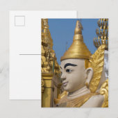 Profil der Buddha-Statue Postkarte (Vorne/Hinten)