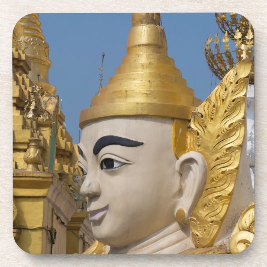 Profil der Buddha-Statue Untersetzer (Vorderseite)