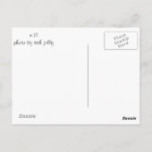 Profil der weiblichen Canvasback-Ente Postkarte (Rückseite)