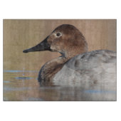 Profil der weiblichen Canvasback-Ente Schneidebrett (Vorderseite)