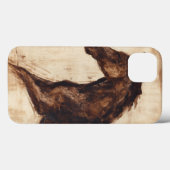 Profil des braunen Wildpferdes Case-Mate iPhone Hülle (Rückseite (Horizontal))