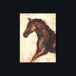 Profil des braunen Wildpferdes Leinwanddruck<br><div class="desc">Die Schönheit dieses dunklen Pferdes wird perfekt durch zwei einfache Farben eingefangen: Braun und Beige und die Schärfe der Farbe,  die in diesem Bild verwendet wird,  macht es noch realistischer. Dieser zeitgenössische Kunstdruck,  der ein Profil eines braunen Hengstes darstellt,  verleiht jedem Wohnzimmer,  Esszimmer oder Schlafzimmer Charakter.</div>