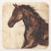Profil des braunen Wildpferdes