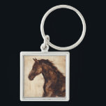 Profil des braunen Wildpferdes Schlüsselanhänger<br><div class="desc">Die Schönheit dieses dunklen Pferdes wird perfekt durch zwei einfache Farben eingefangen: Braun und Beige und die Schärfe der Farbe,  die in diesem Bild verwendet wird,  macht es noch realistischer. Dieser zeitgenössische Kunstdruck,  der ein Profil eines braunen Hengstes darstellt,  verleiht jedem Wohnzimmer,  Esszimmer oder Schlafzimmer Charakter.</div>