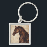 Profil des braunen Wildpferdes Schlüsselanhänger<br><div class="desc">Die Schönheit dieses dunklen Pferdes wird perfekt durch zwei einfache Farben eingefangen: Braun und Beige und die Schärfe der Farbe,  die in diesem Bild verwendet wird,  macht es noch realistischer. Dieser zeitgenössische Kunstdruck,  der ein Profil eines braunen Hengstes darstellt,  verleiht jedem Wohnzimmer,  Esszimmer oder Schlafzimmer Charakter.</div>