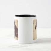 Profil des braunen Wildpferdes Tasse (Zentrum)