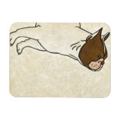 Profil des französischen Bulldog-Suchens Magnet (Horizontal)