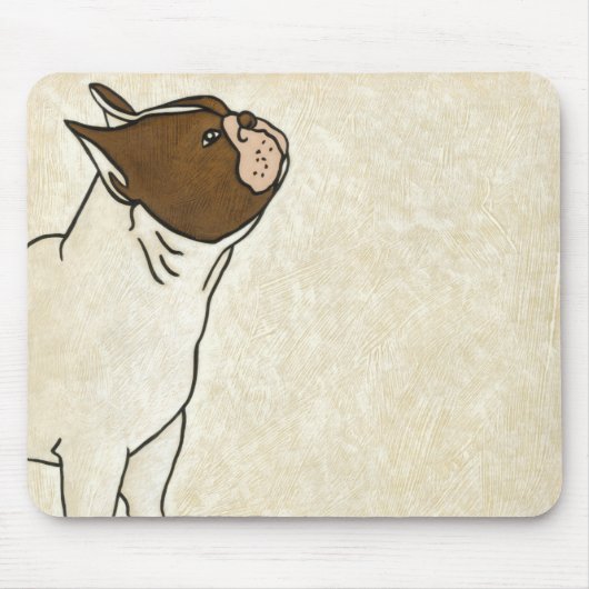 Profil des französischen Bulldog-Suchens Mousepad (Vorne)