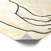 Profil des französischen Bulldog-Suchens Poster (Ecke)