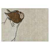 Profil des französischen Bulldog-Suchens Schneidebrett (Vorderseite)