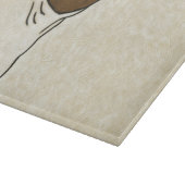 Profil des französischen Bulldog-Suchens Schneidebrett (Ecke)