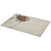 Profil des französischen Bulldog-Suchens Schneidebrett (Ecke)