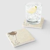 Profil des französischen Bulldog-Suchens Steinuntersetzer (Seitenansicht)