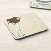 Profil des französischen Bulldog-Suchens Untersetzer (Linke Seite)