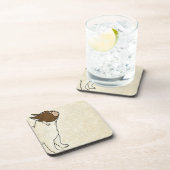 Profil des französischen Bulldog-Suchens Untersetzer (Rechte Seite)