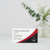 Profil des Geschäftsbetriebs Nautik Visitenkarte (Stehend Vorderseite)