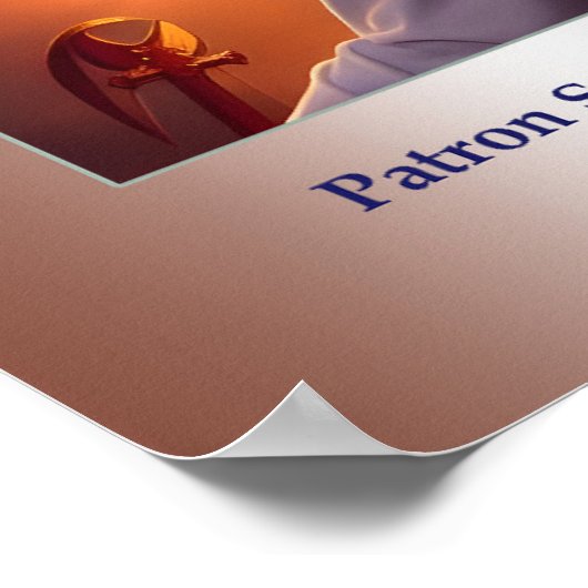 Profil des Heiligen Michael des Erzengels Poster (Ecke)