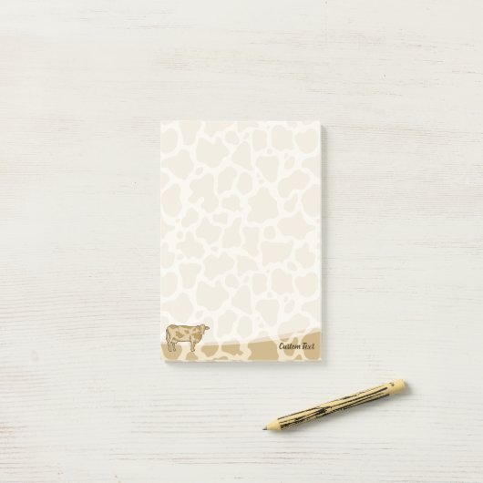 Profil des Kuhs - Anmerkungen Post-it Klebezettel (Auf Schreibtisch)