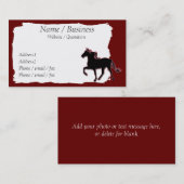 Profil des Mountain Horse Visitenkarte (Vorne/Hinten)