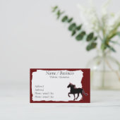 Profil des Mountain Horse Visitenkarte (Stehend Vorderseite)