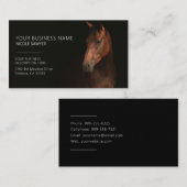 Profil des Personalisierten Pferdes Visitenkarte (Vorne/Hinten)