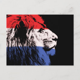 Profil des Schlafzimmers Postkarte