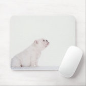 Profil des weißen Bulldoggen Mousepad (Mit Mouse)