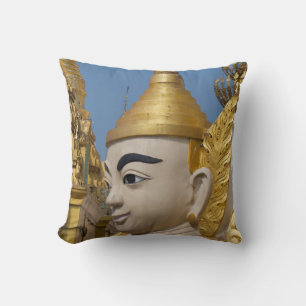 Profil einer Buddha-Statue Kissen