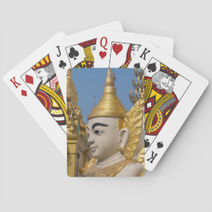 Profil einer Buddha-Statue Spielkarten