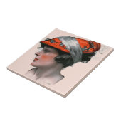 Profil einer Frau Fliese (Seite)