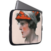 Profil einer Frau Laptopschutzhülle (Vorne Rechts)