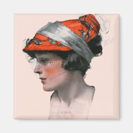 Profil einer Frau Magnet (Vorne)