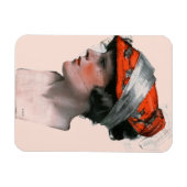 Profil einer Frau Magnet (Horizontal)