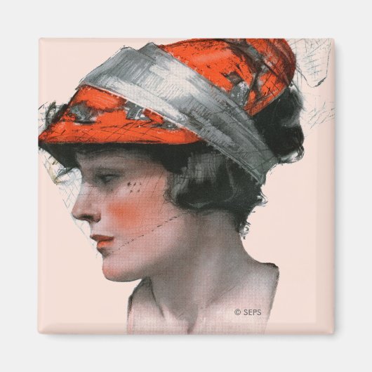 Profil einer Frau Magnet (Vorne)