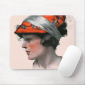 Profil einer Frau Mousepad (Mit Mouse)