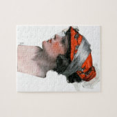 Profil einer Frau Puzzle (Horizontal)