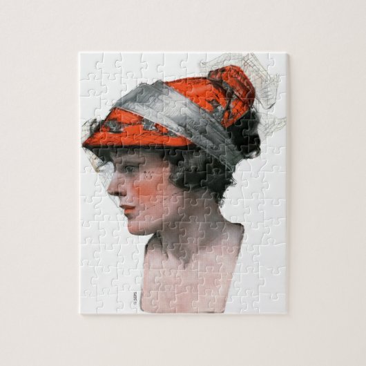 Profil einer Frau Puzzle (Vertikal)