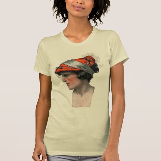 Profil einer Frau T-Shirt (Vorderseite)