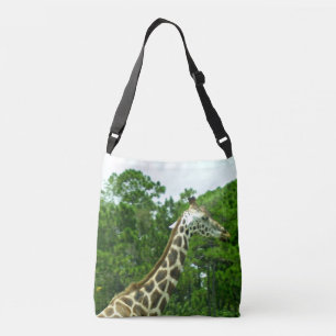 Profil einer Giraffe Tragetaschen Mit Langen Trägern