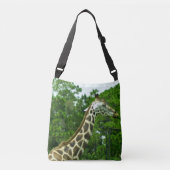 Profil einer Giraffe Tragetaschen Mit Langen Trägern (Vorderseite)