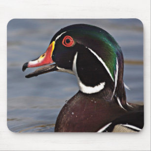 Profil einer Holzente Mousepad