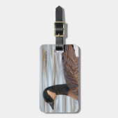 Profil einer Klingelgans Gepäckanhänger (Vorderseite vertikal)