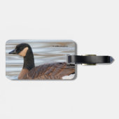 Profil einer Klingelgans Gepäckanhänger (Rückseite horizontal)